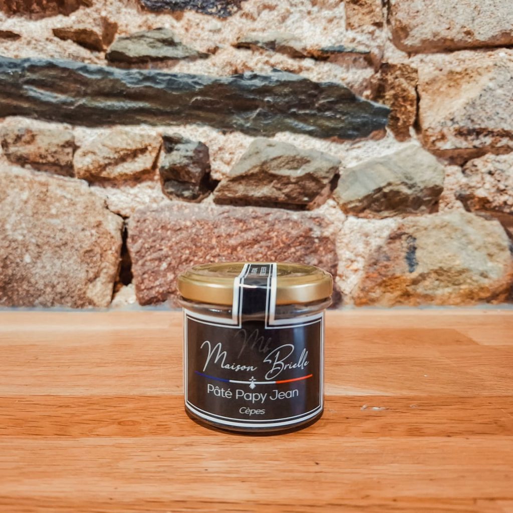 Pâté Papy Jean Maison Brielle – pâté breton viande et foie de porc français, cèpes, sélection Gosiez.