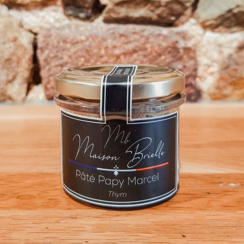 Pâté Papy Marcel Maison Brielle – viande & abats de porc bretons, assaisonné au thym, sélection Gosiez.