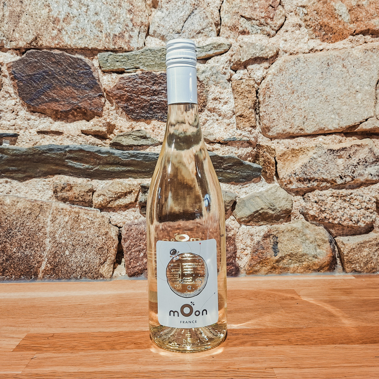 Moon blanc sans alcool des Vignerons de Tutiac, vin blanc 0% frais et aromatique, sélection Gosiez.