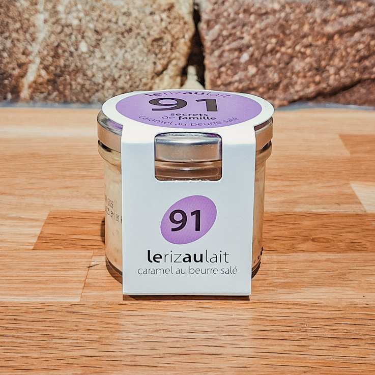 Riz au lait caramel beurre salé Secrets de Famille dessert artisanal en verrine