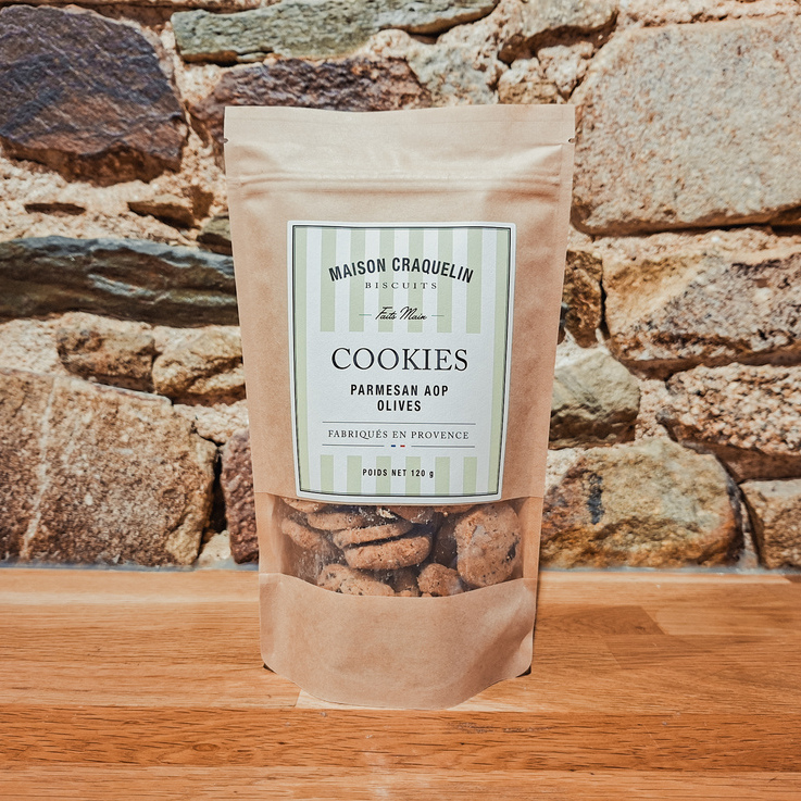 cookies parmesan olives Maison Craquelin biscuits apéritifs artisanaux