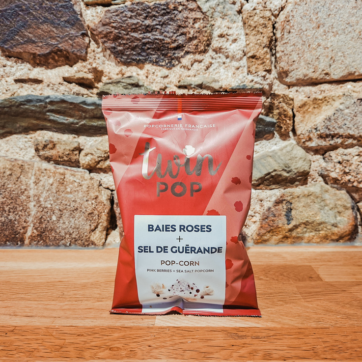 popcorn artisanal baies roses sel de Guérande Twin Pop