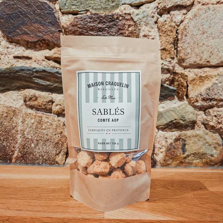 Sablés comté AOP Maison Craquelin biscuits apéritifs artisanaux