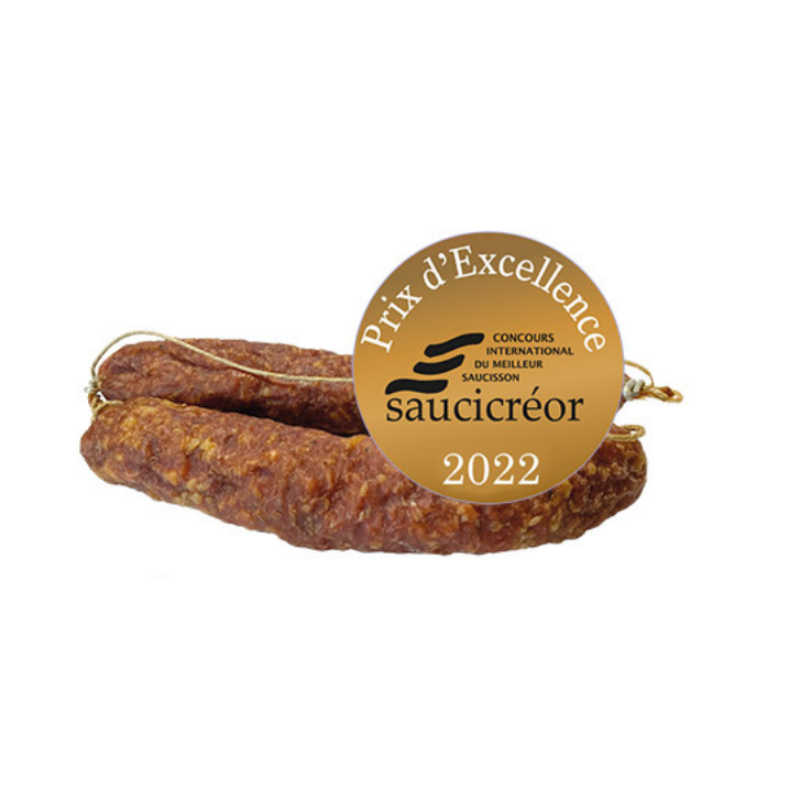 saucisson pur porc fume bois hetre 150g