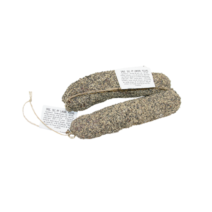 saucisson pur porc poivre 150g