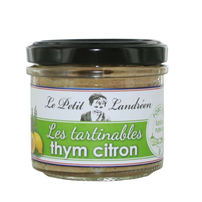 tartinable thym citron porc fermier 90g