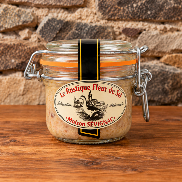 Le Rustique Fleur de Sel Maison Sévignac, spécialité artisanale au foie gras de canard
